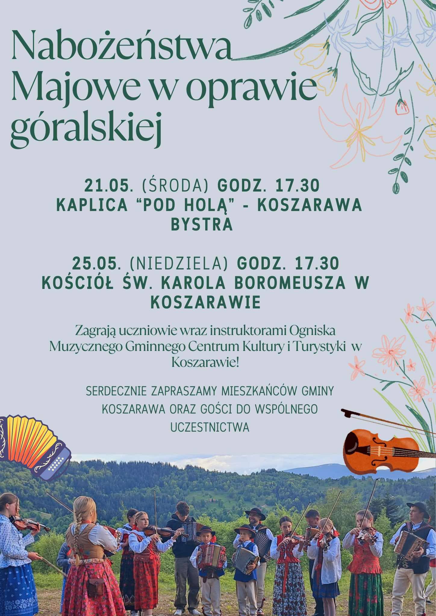 II Majówka po góralsku 21 maja 2025. Kaplica pod Holą.