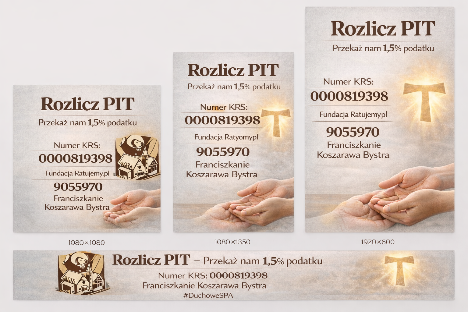 Rozlicz PIT za 2025 rok. 1,5 % dla Franciszkanie Koszarawa Bystra.