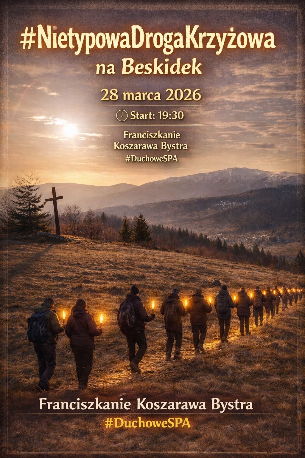 #NietypowaDrogaKrzyżowa na Beskidek 28 marca, godzina 19.30