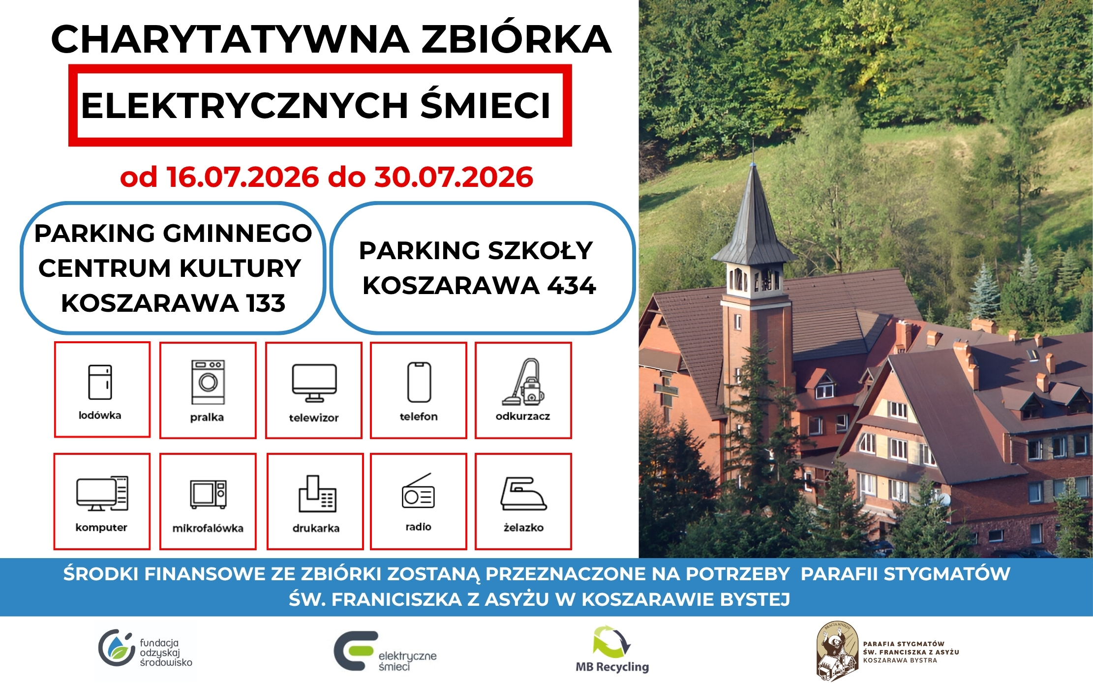 Zbiórka elektrośmieci. Razem dla OSP i #DuchoweSPA