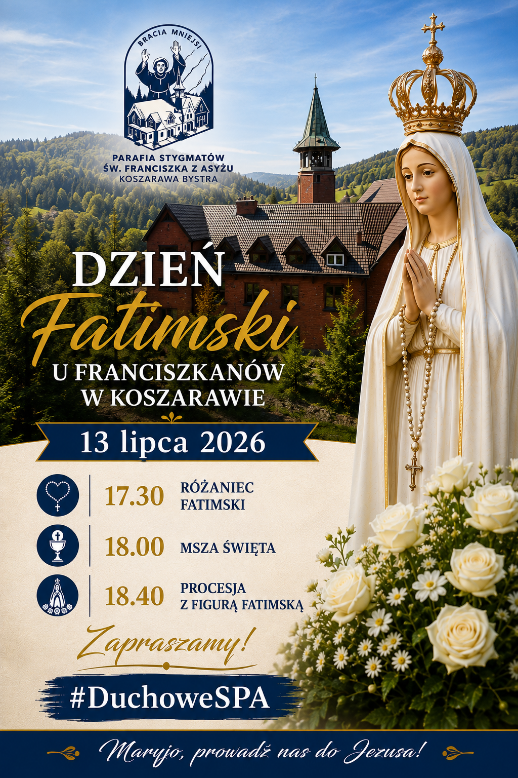 Dzień Fatimski, 13.07.2026. Zapraszamy.
